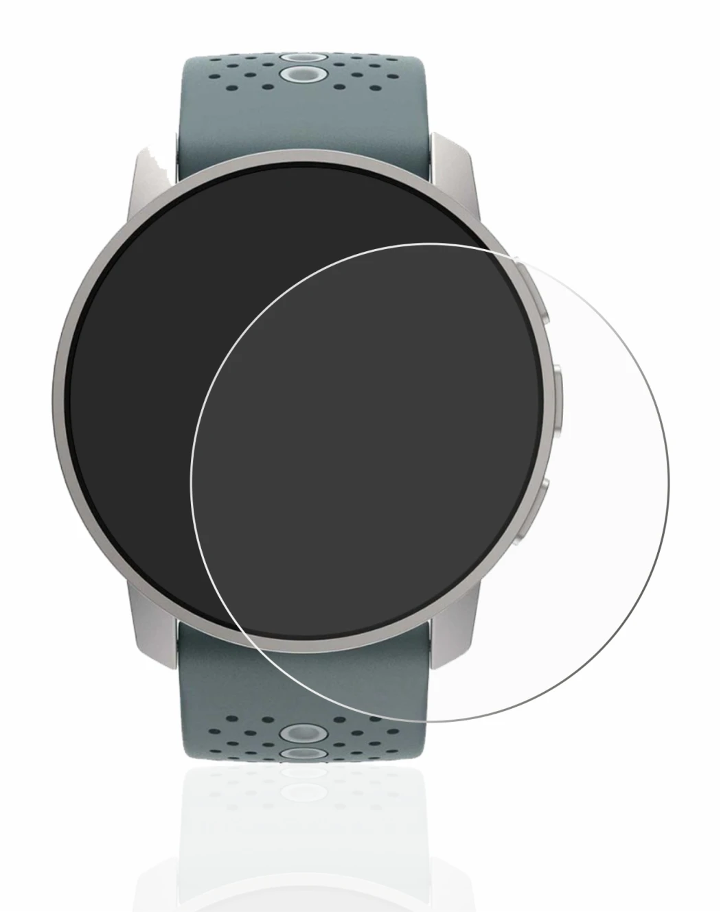 Image of the device Suunto 9 Peak with a wide variety of screen protectors.