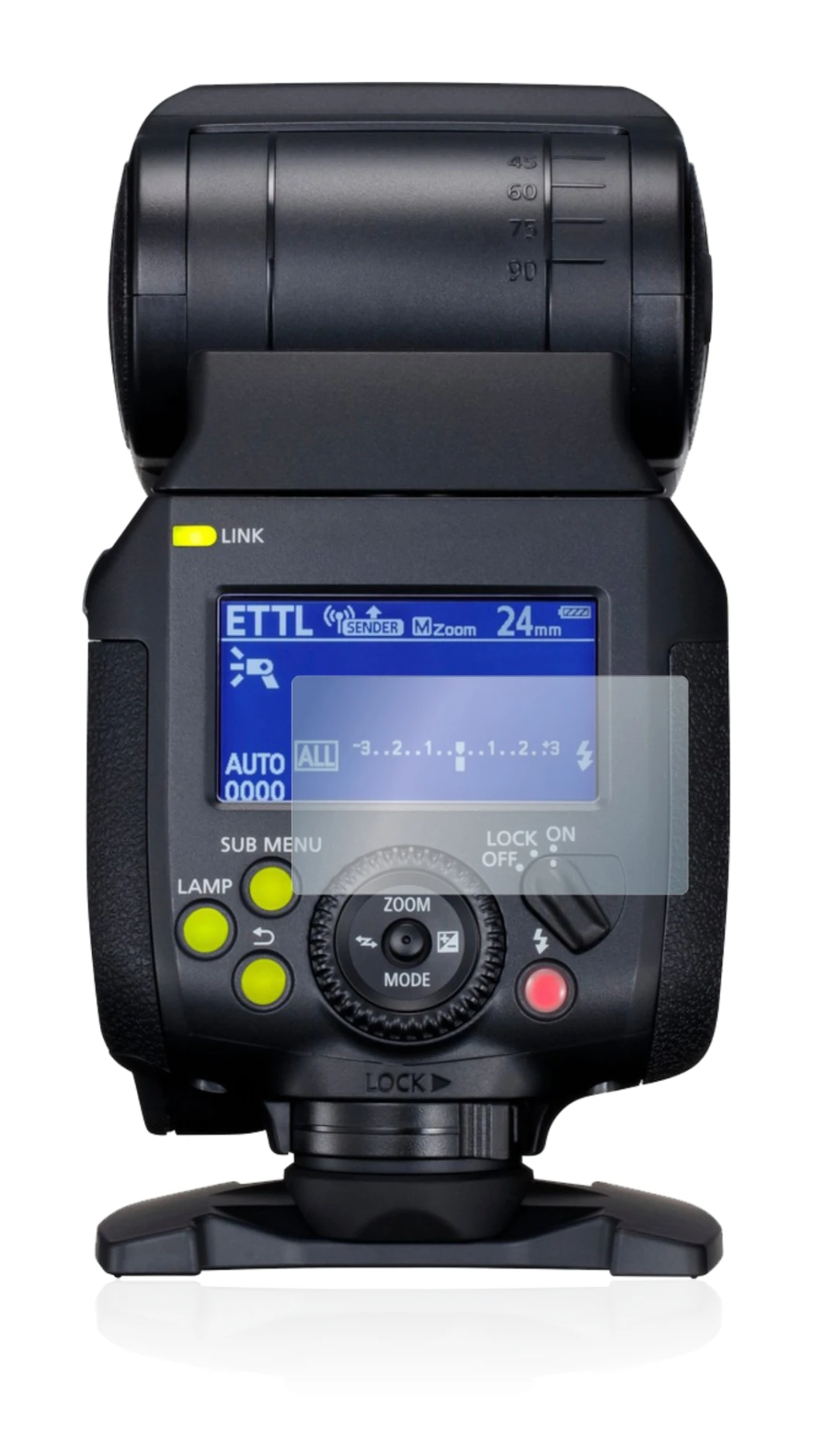 Image of the device Canon Speedlite EL-1 with a wide variety of screen protectors.