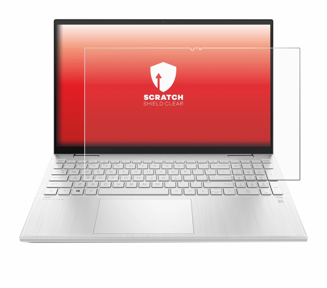 Image of the device HP Pavilion x360 (15-erX) with a wide variety of screen protectors.