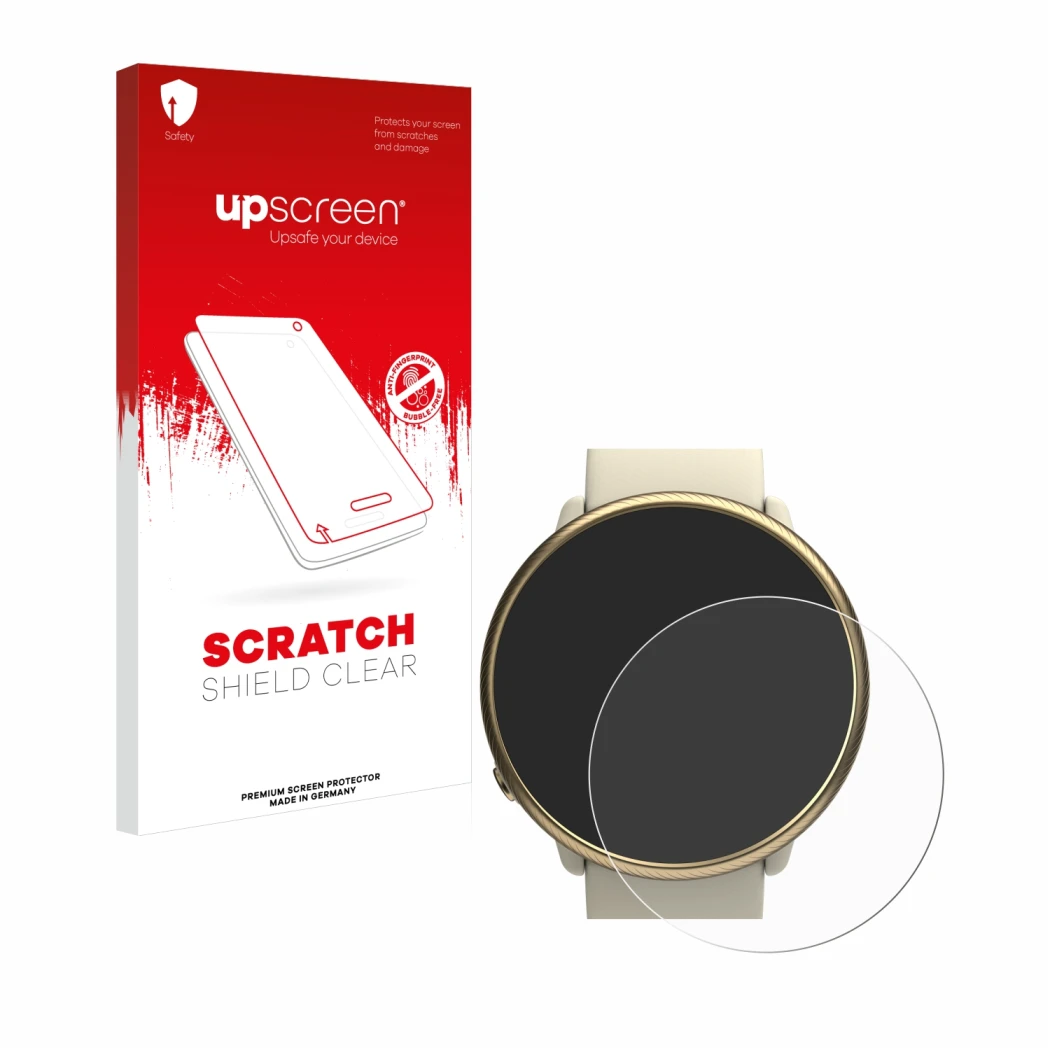 Front side of a product packaging with the brand logo upscreen. Next to it is the device Polar Ignite 2 shown with the corresp