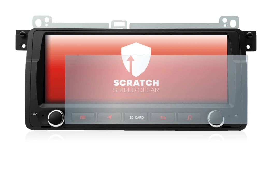 Image of the device Xtrons PQ8046BL with a wide variety of screen protectors.