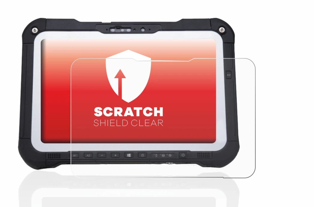 Image of the device Panasonic Toughbook FZ-G2 with a wide variety of screen protectors.