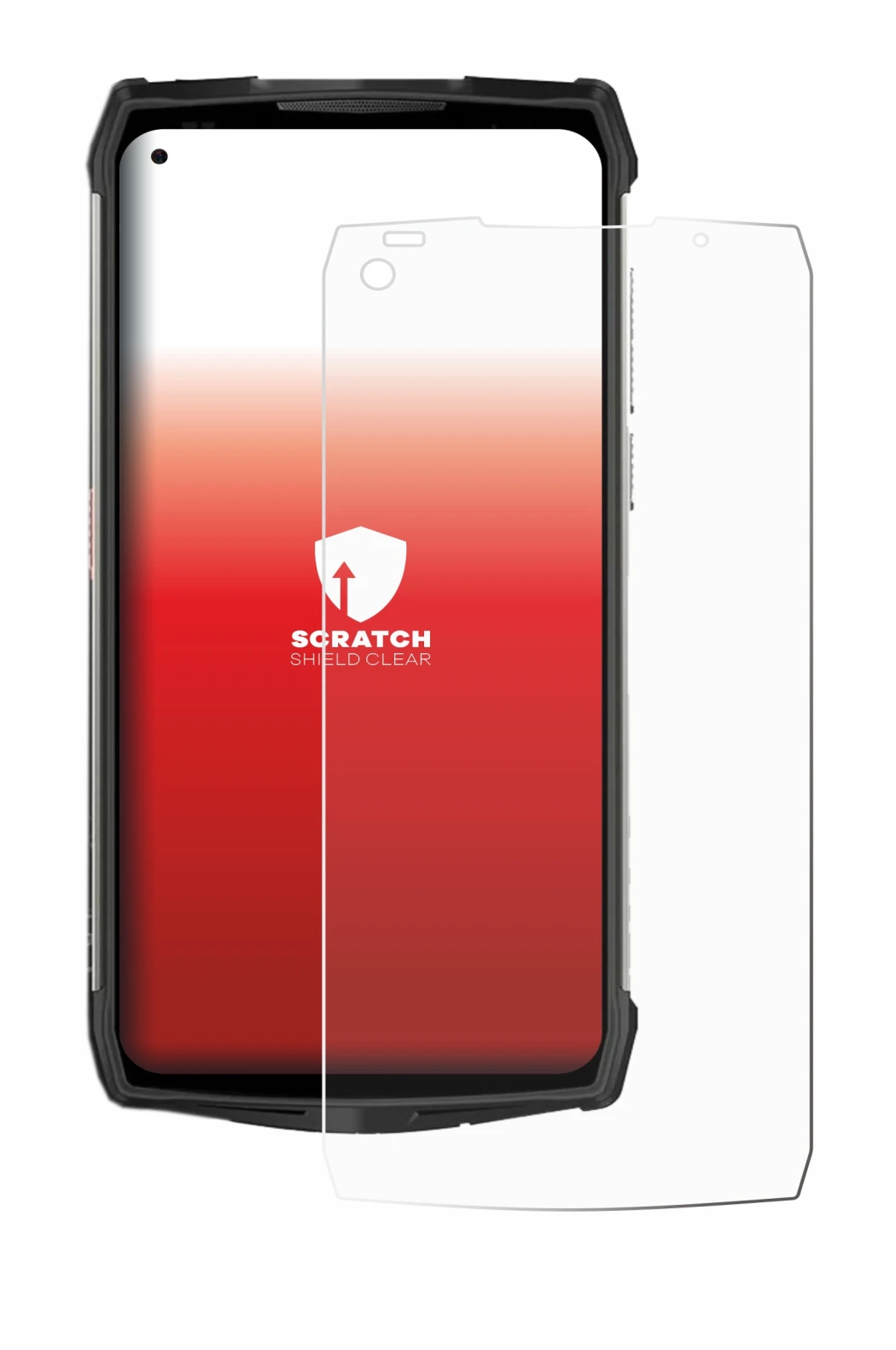 Image of the device Ulefone Power Armor 13 with a wide variety of screen protectors.