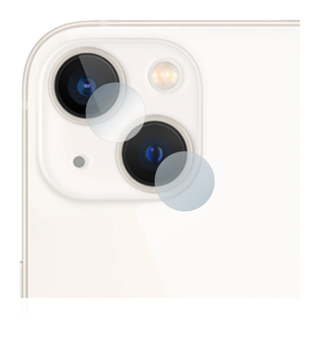 Image of the device Apple iPhone 13 (ONLY Camera Lens) with a wide variety of screen protectors.