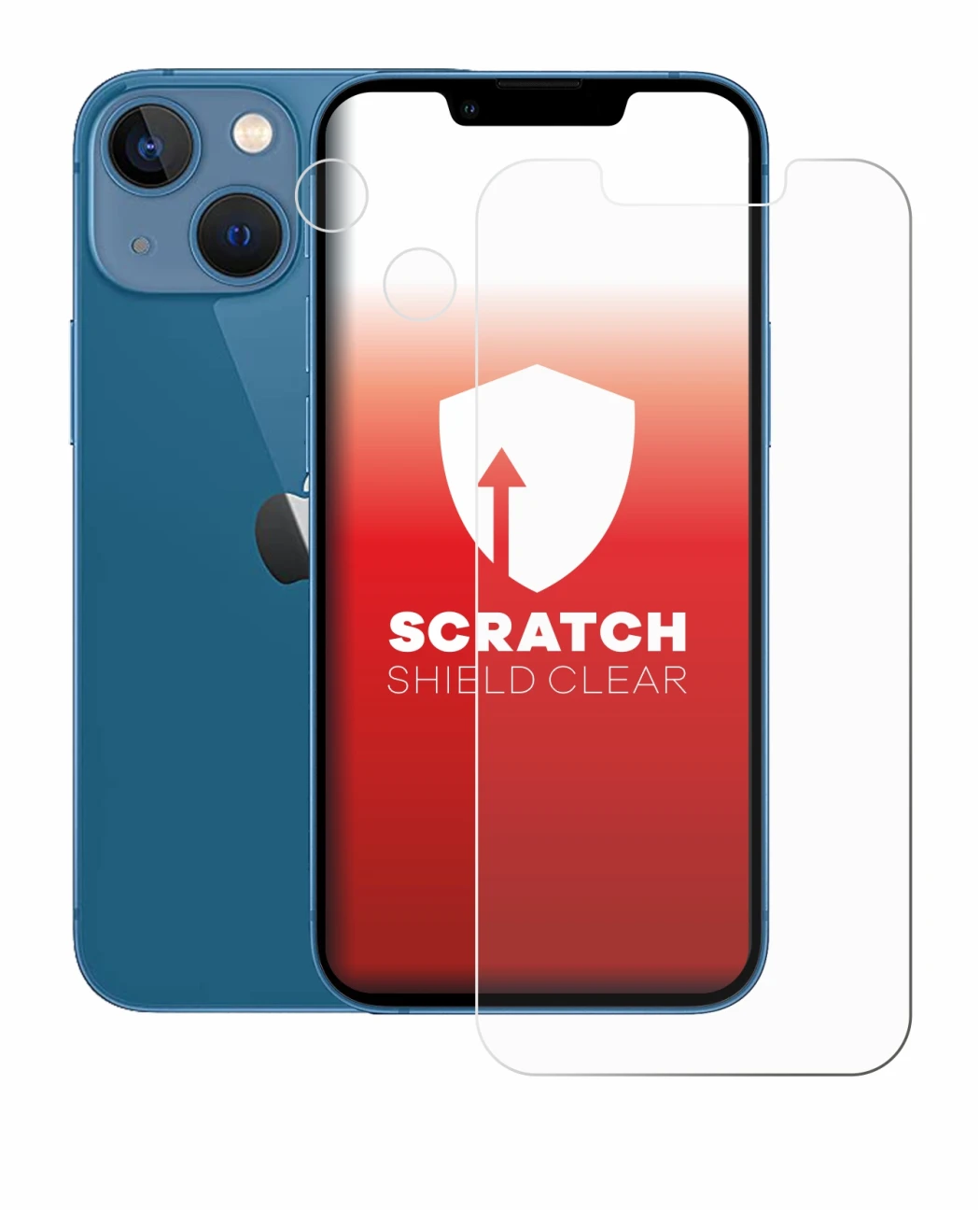 Image of the device Apple iPhone 13 mini (Front+Camera) with a wide variety of screen protectors.