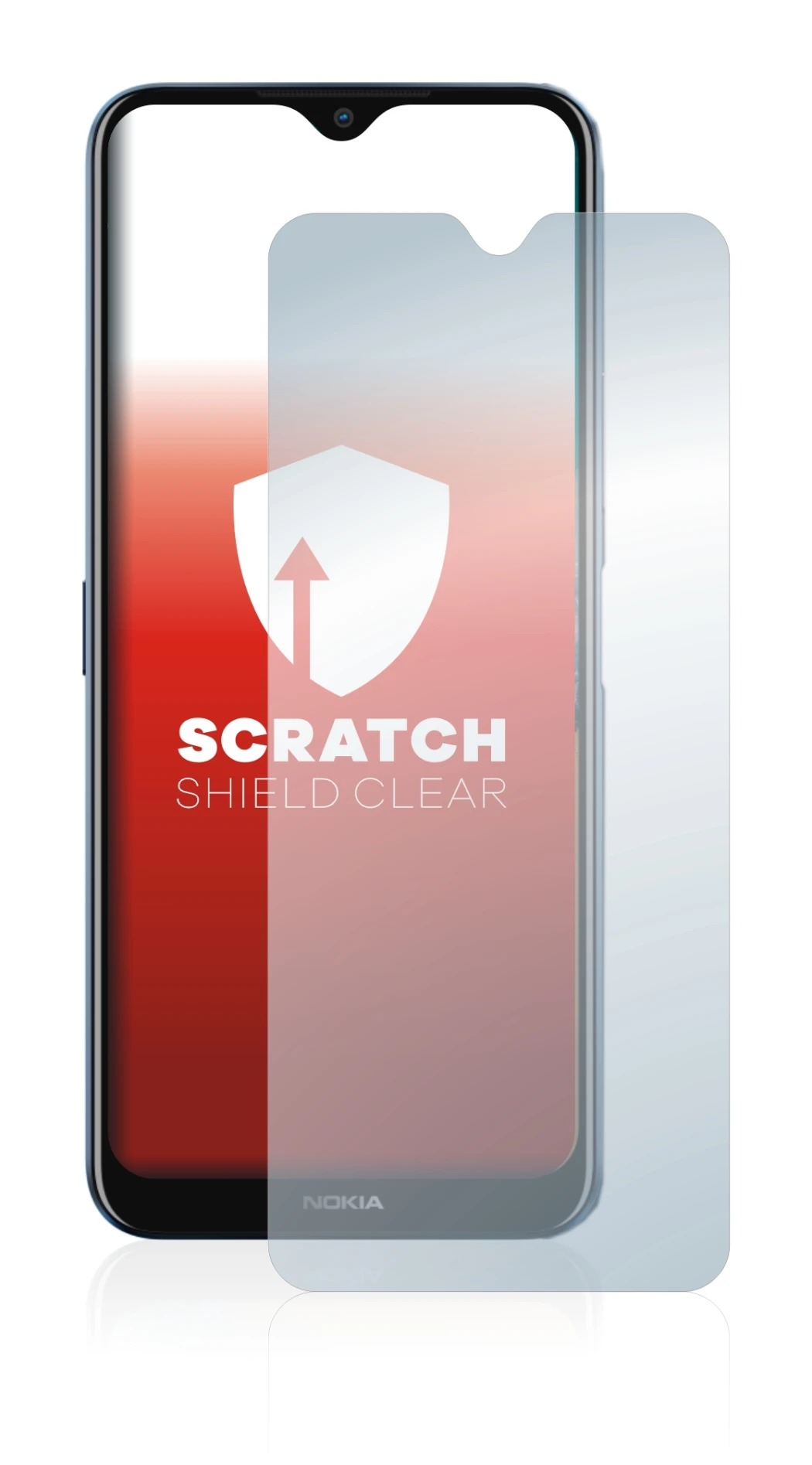 Image of the device Nokia G50 with a wide variety of screen protectors.