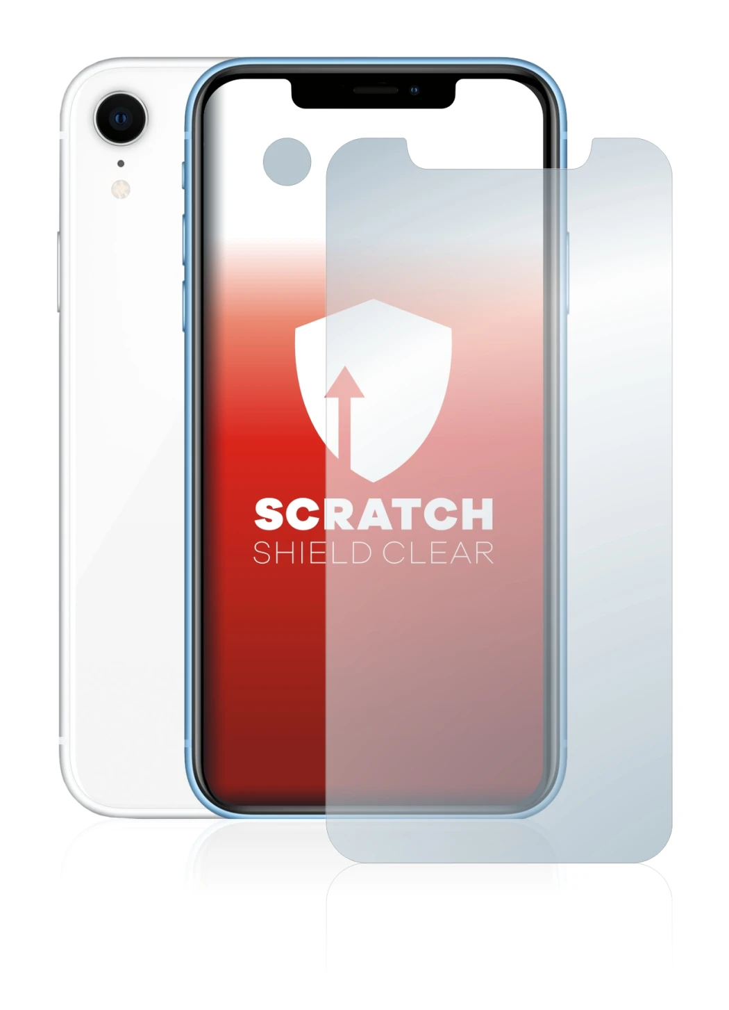 Image of the device Apple iPhone XR (Front+Camera) with a wide variety of screen protectors.
