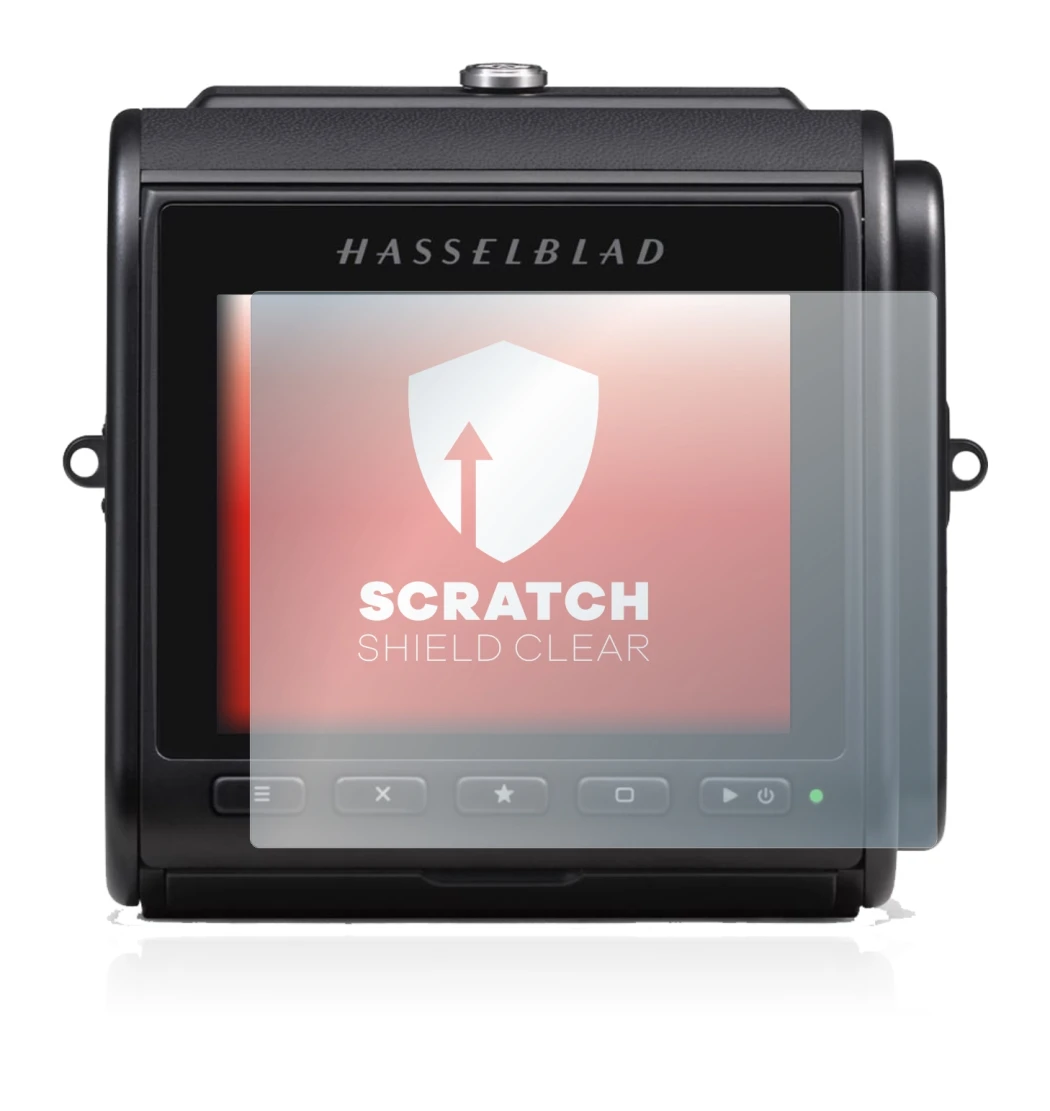 Image of the device Hasselblad 907X 50C with a wide variety of screen protectors.