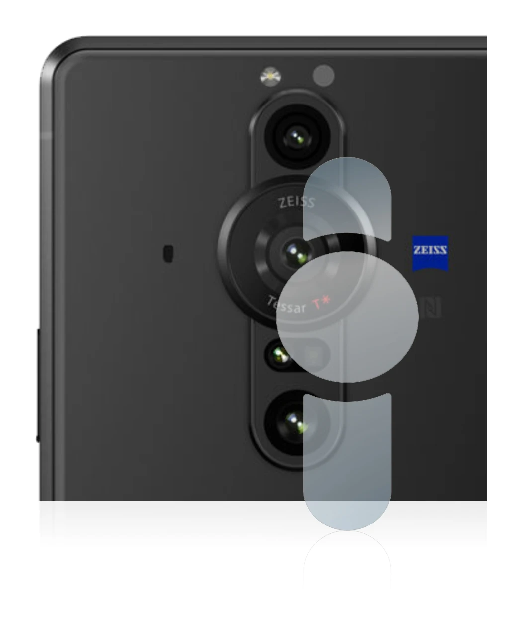 Image of the device Sony Xperia Pro-I (ONLY Camera Lens) with a wide variety of screen protectors.