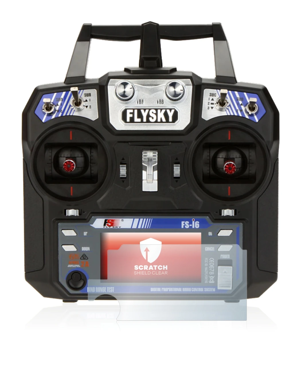 Image of the device FlySky FS-i6 with a wide variety of screen protectors.