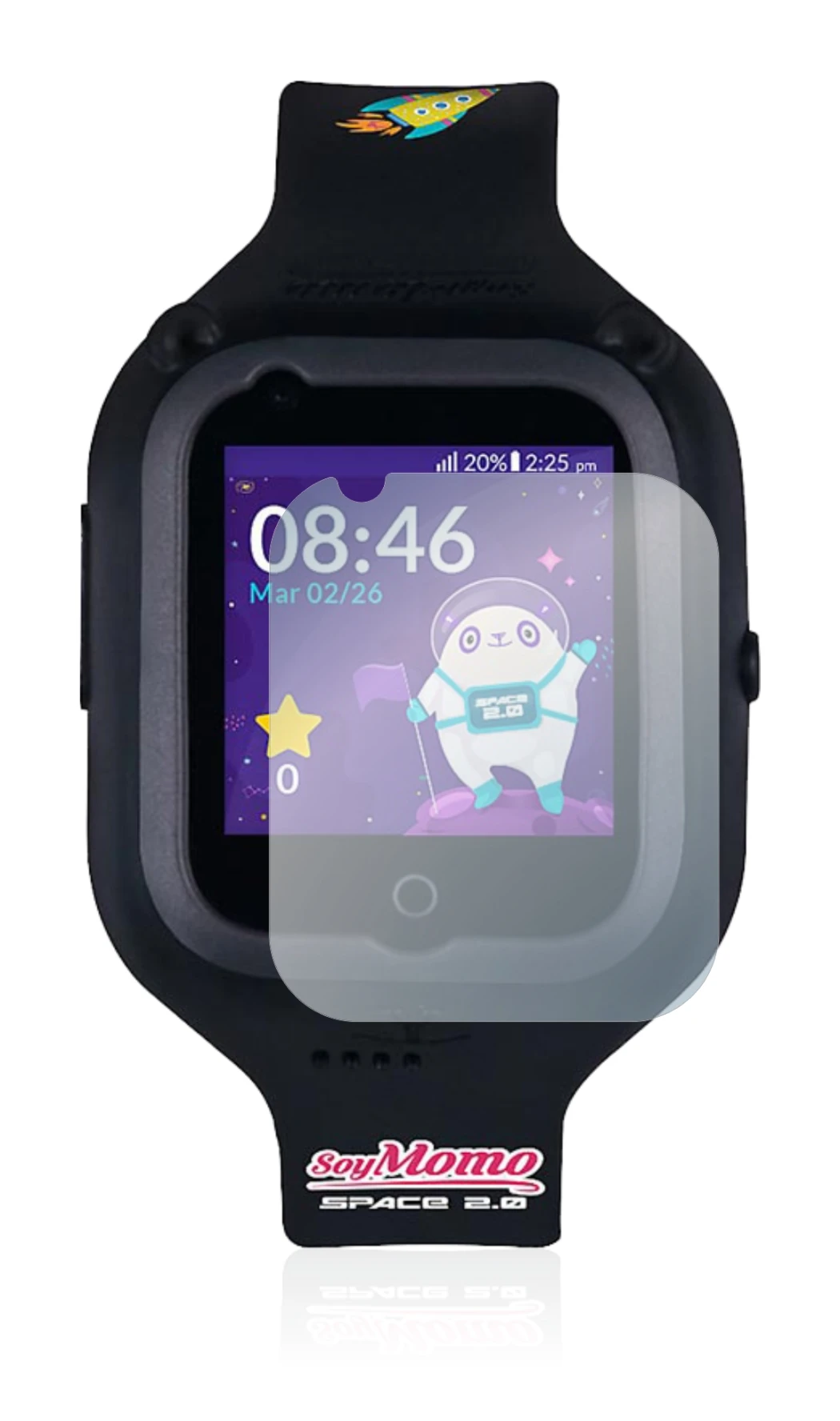 Image of the device SoyMomo Space 2.0 with a wide variety of screen protectors.