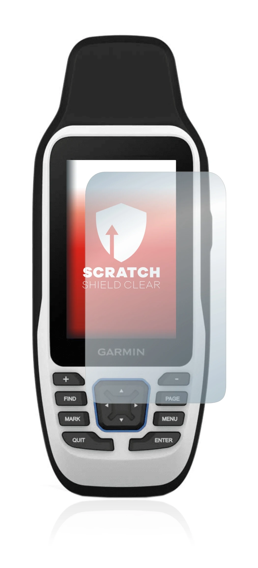 Image of the device Garmin GPSMAP 79s with a wide variety of screen protectors.