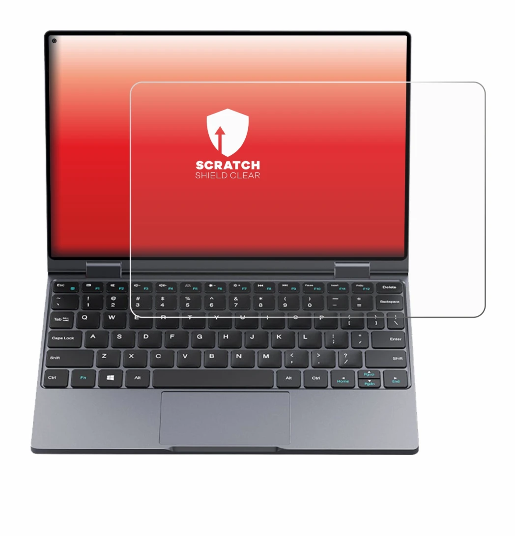 Image of the device Chuwi MiniBook X with a wide variety of screen protectors.