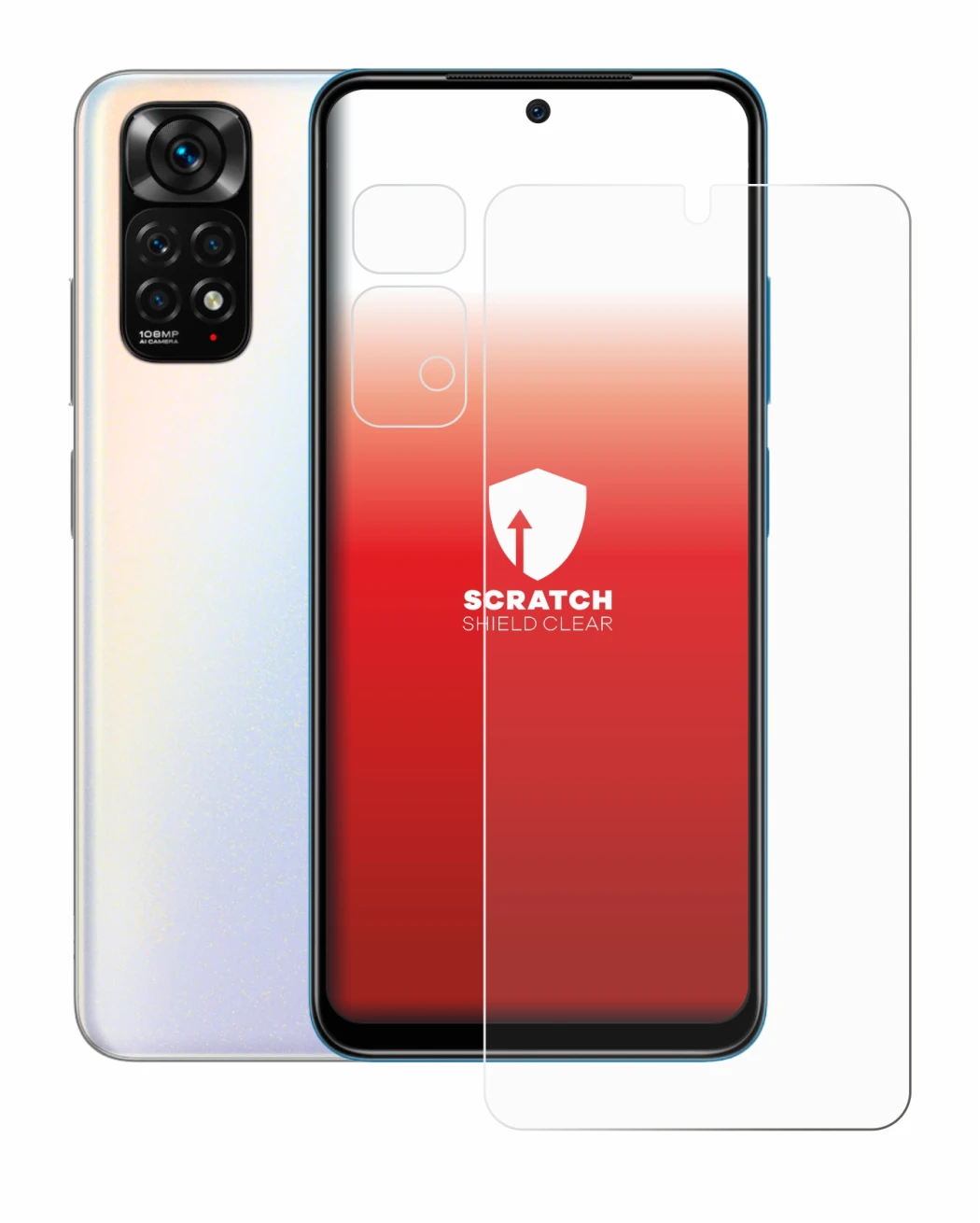 Image of the device Xiaomi Redmi Note 11S (Front+Camera) with a wide variety of screen protectors.