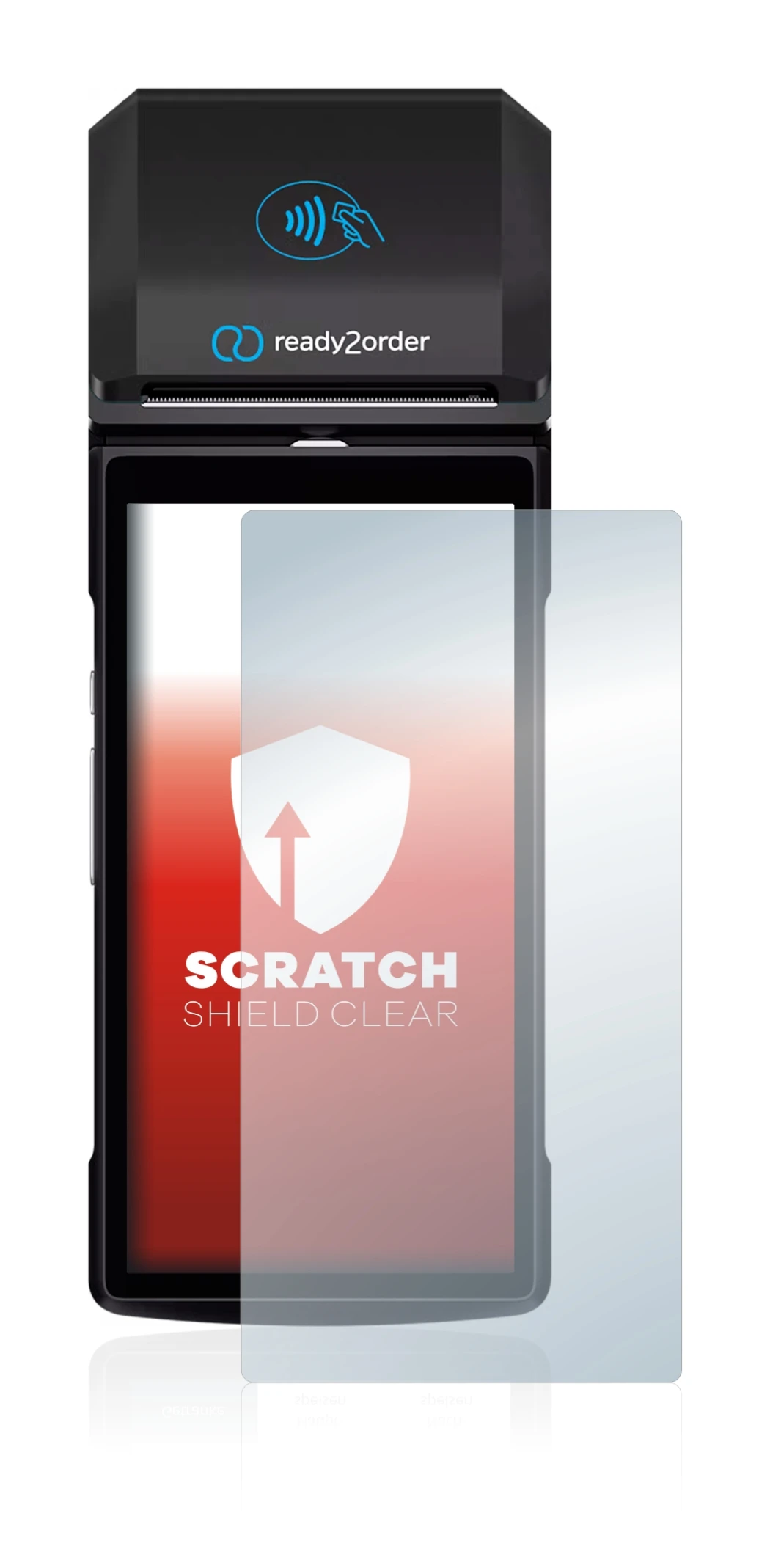 Image of the device Ready2order ReadyGo with a wide variety of screen protectors.