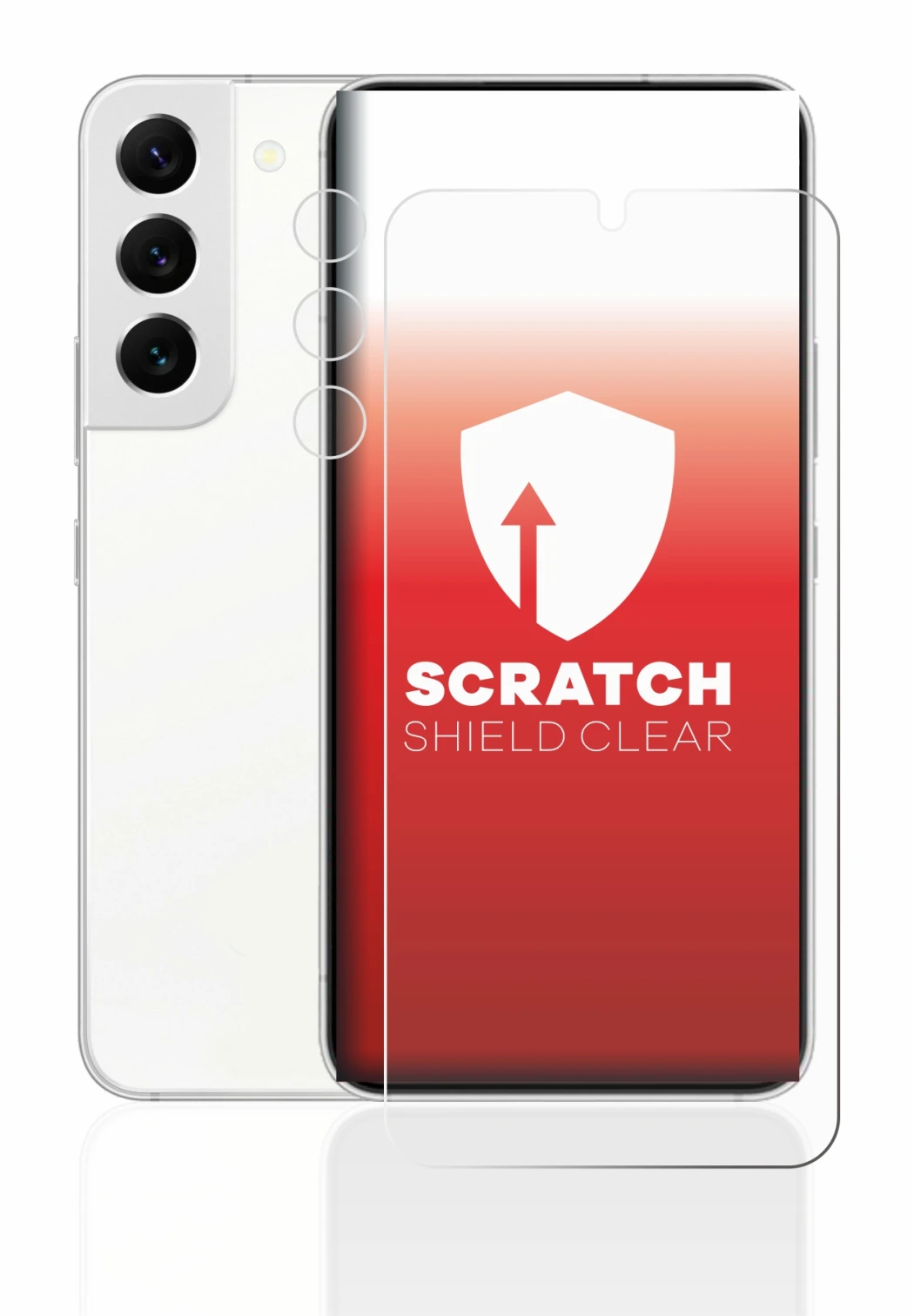 Image of the device Samsung Galaxy S22 5G (Front+Camera) with a wide variety of screen protectors.