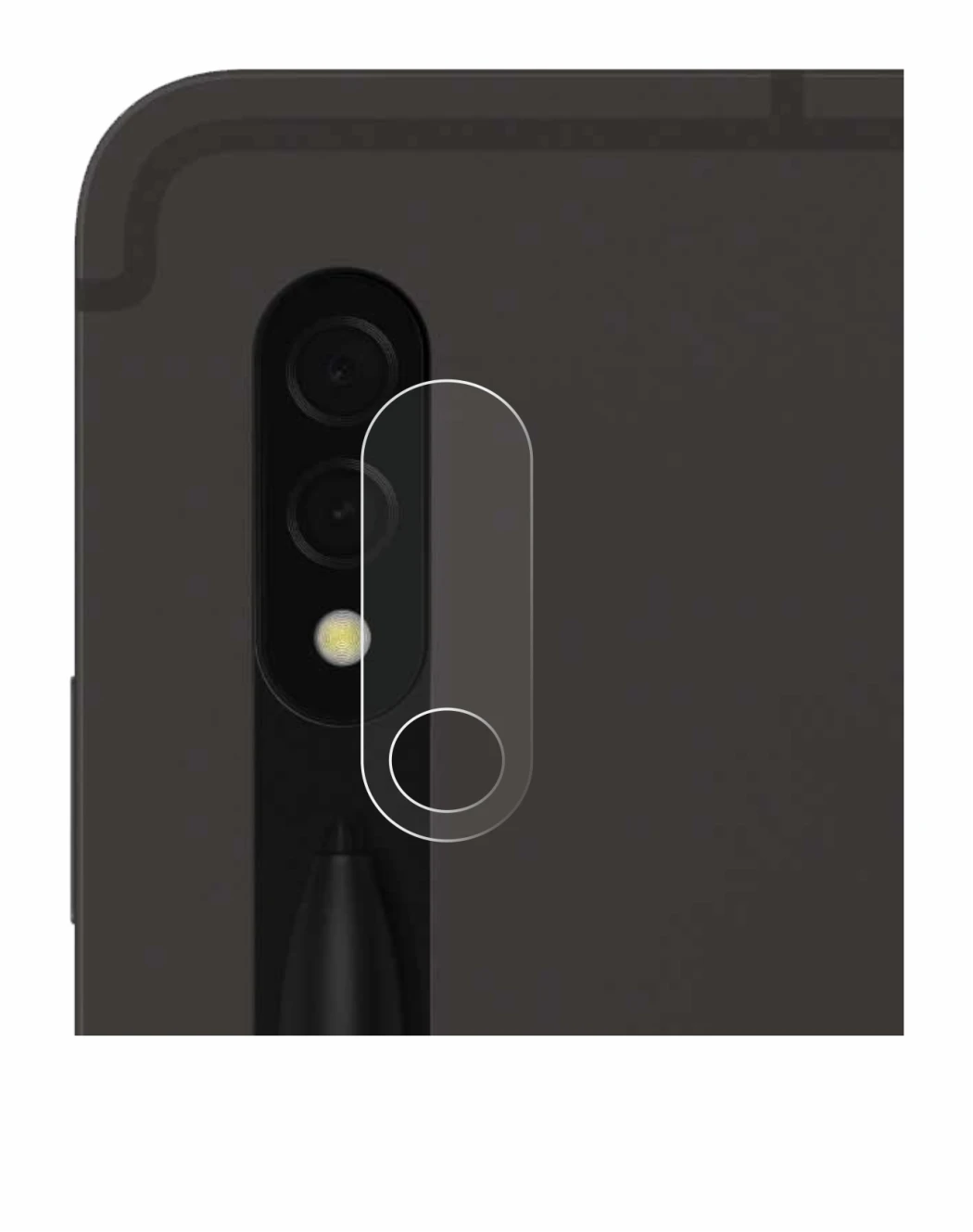 Image of the device Samsung Galaxy Tab S8 5G (ONLY Camera Lens) with a wide variety of screen protectors.