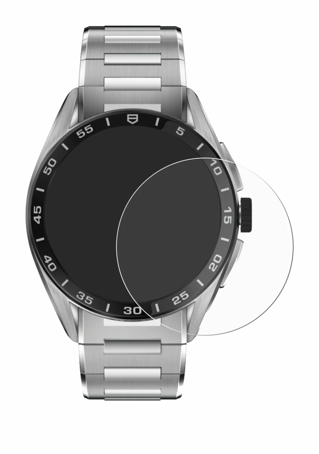 Image of the device TAG Heuer Connected Calibre E4 (45 mm) with a wide variety of screen protectors.