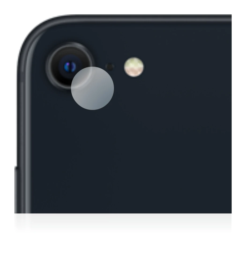 Image of the device Apple iPhone SE 3 2022 (ONLY Camera Lens) with a wide variety of screen protectors.