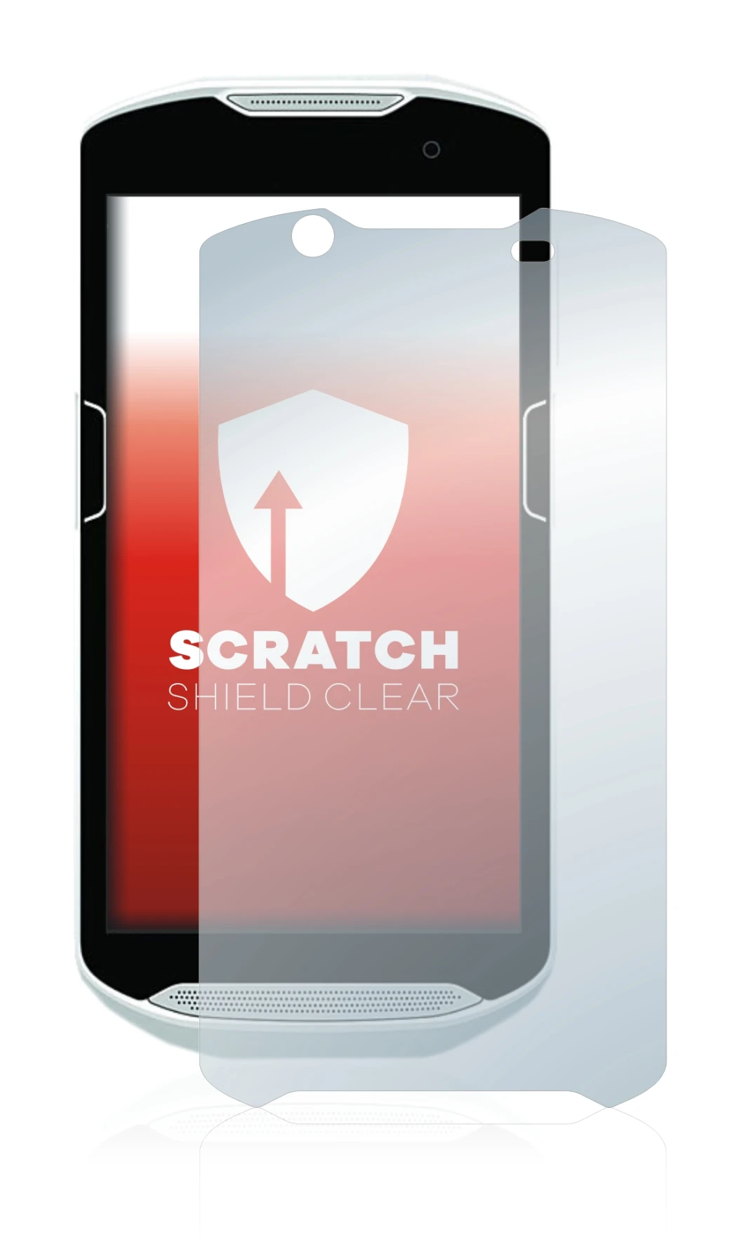 Image of the device Zebra TC52 with a wide variety of screen protectors.