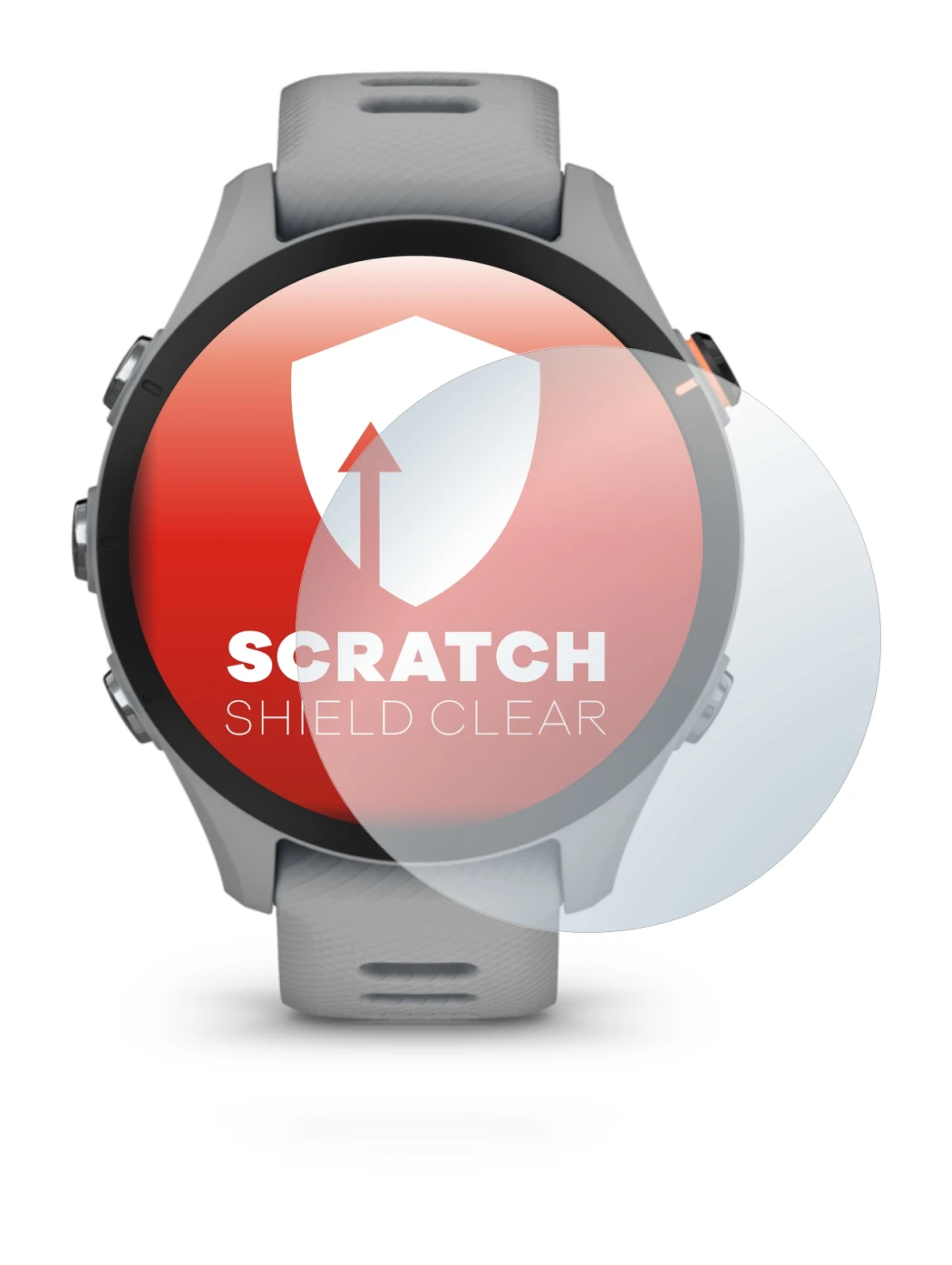 Image of the device Garmin Forerunner 255S with a wide variety of screen protectors.
