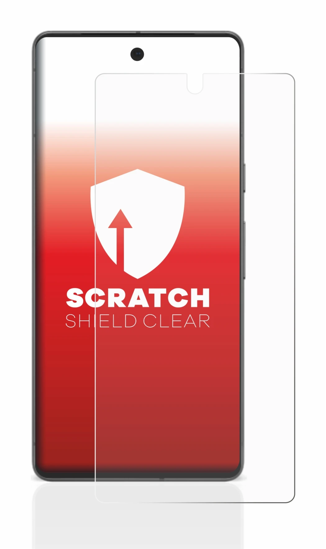 Image of the device Google Pixel 7 with a wide variety of screen protectors.