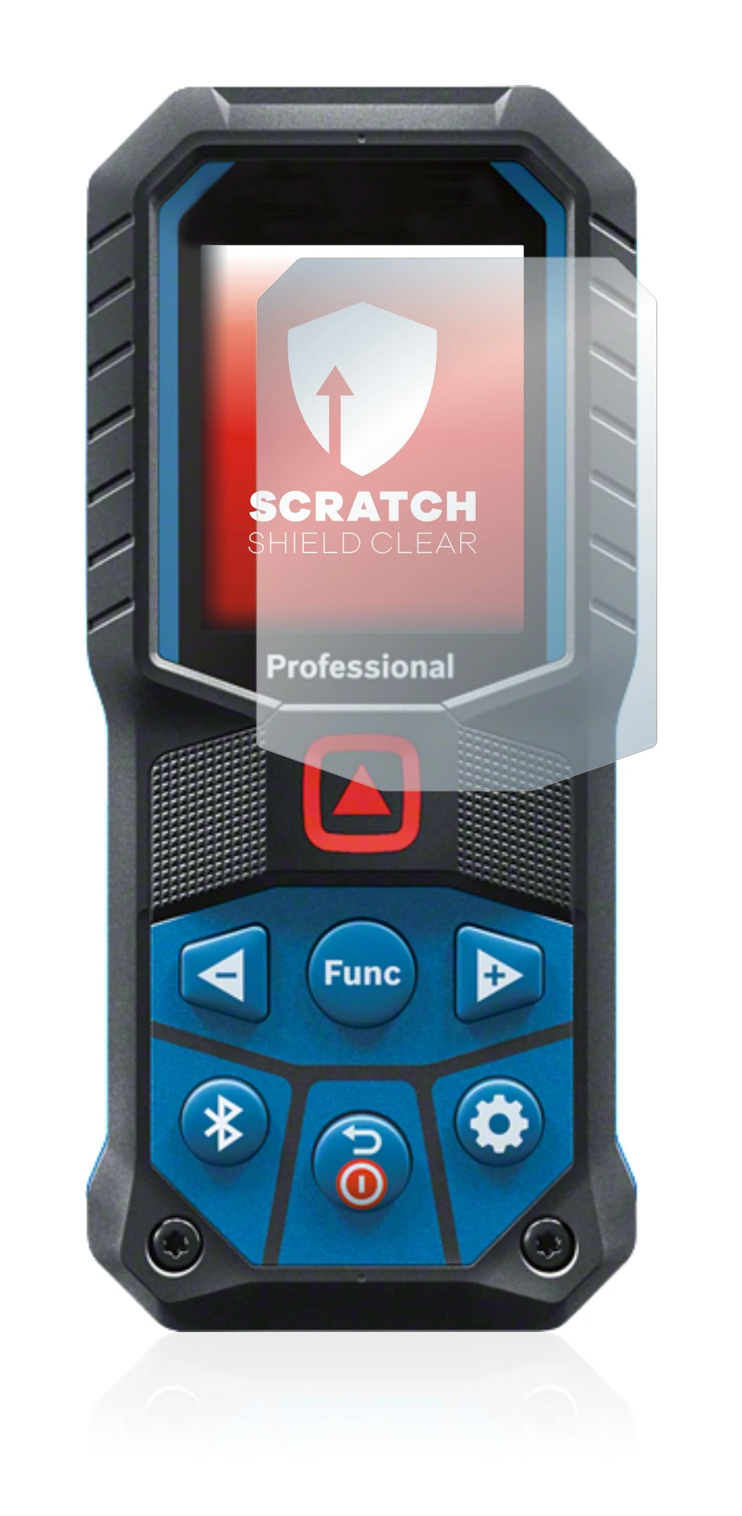 Image of the device Bosch GLM 50-27 C with a wide variety of screen protectors.