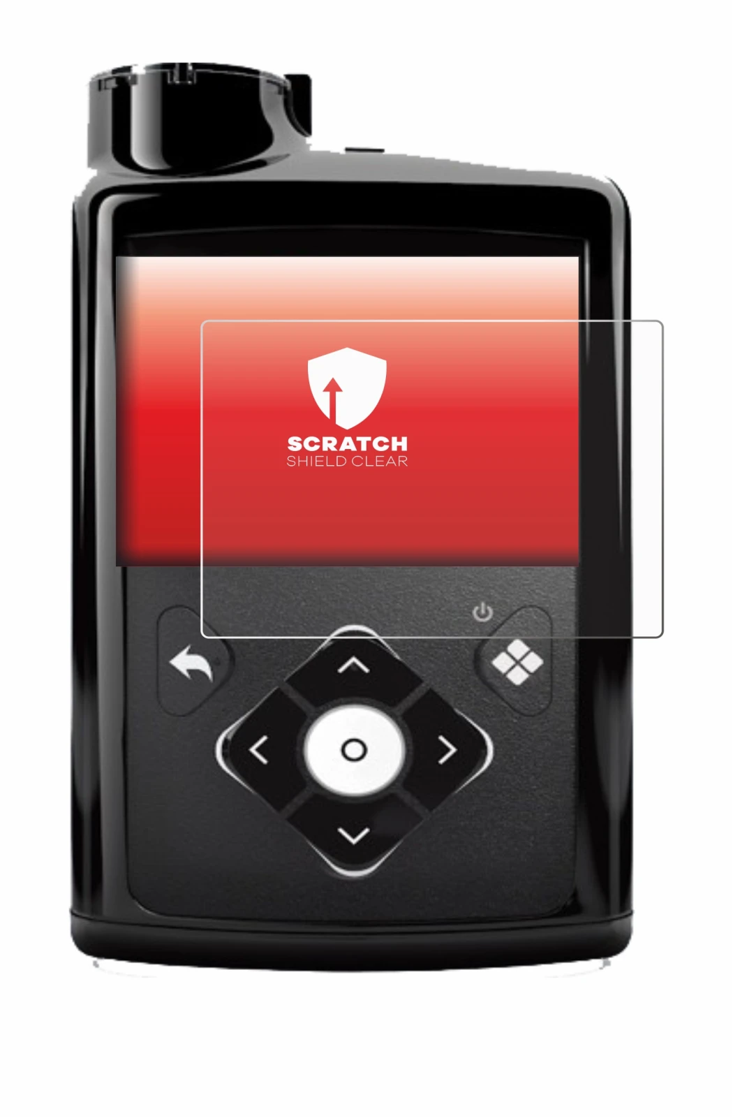 Image of the device Medtronic Minimed 780G with a wide variety of screen protectors.