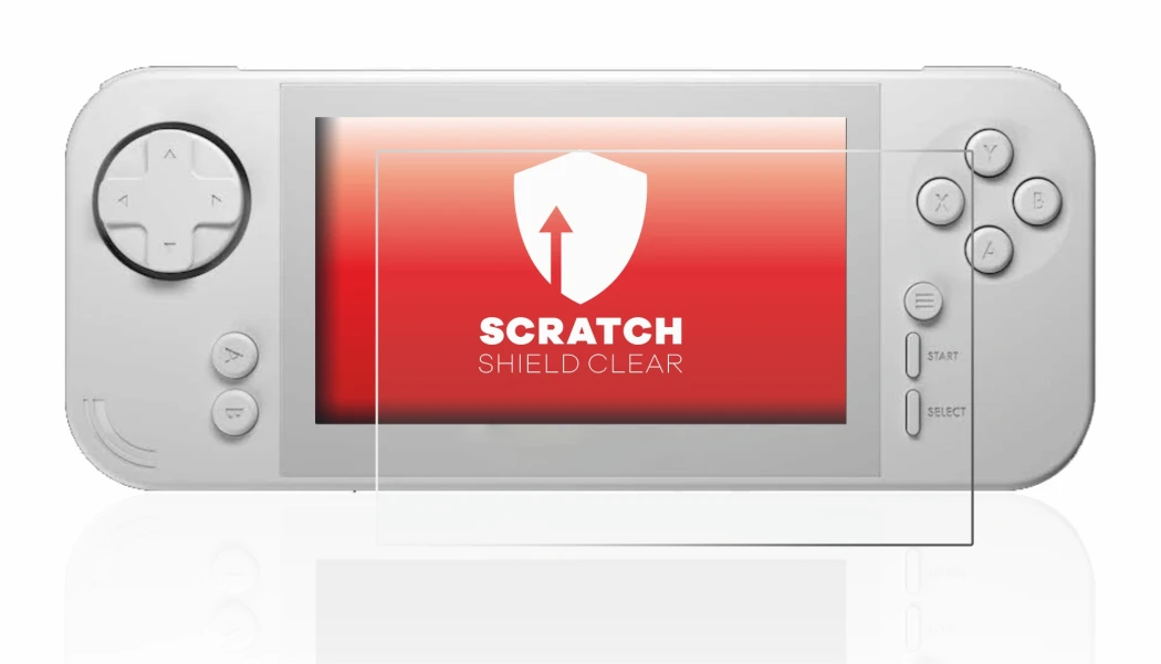 Image of the device Evercade EXP with a wide variety of screen protectors.