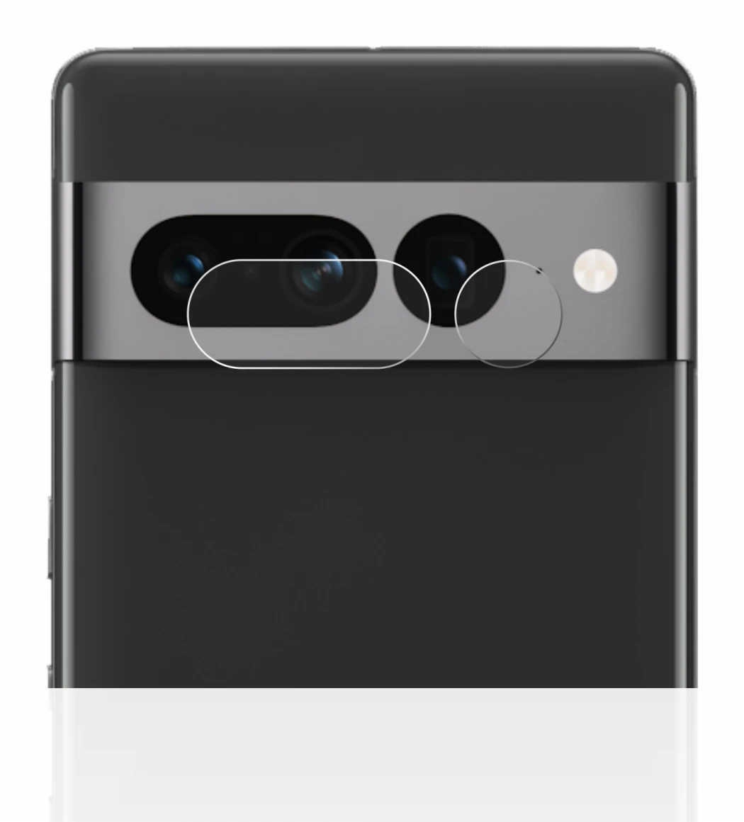Image of the device Google Pixel 7 Pro (ONLY Camera Lens) with a wide variety of screen protectors.