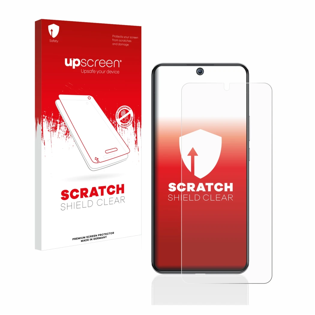Front side of a product packaging with the brand logo upscreen. Next to it is the device Xiaomi 12T Pro shown with the corresp