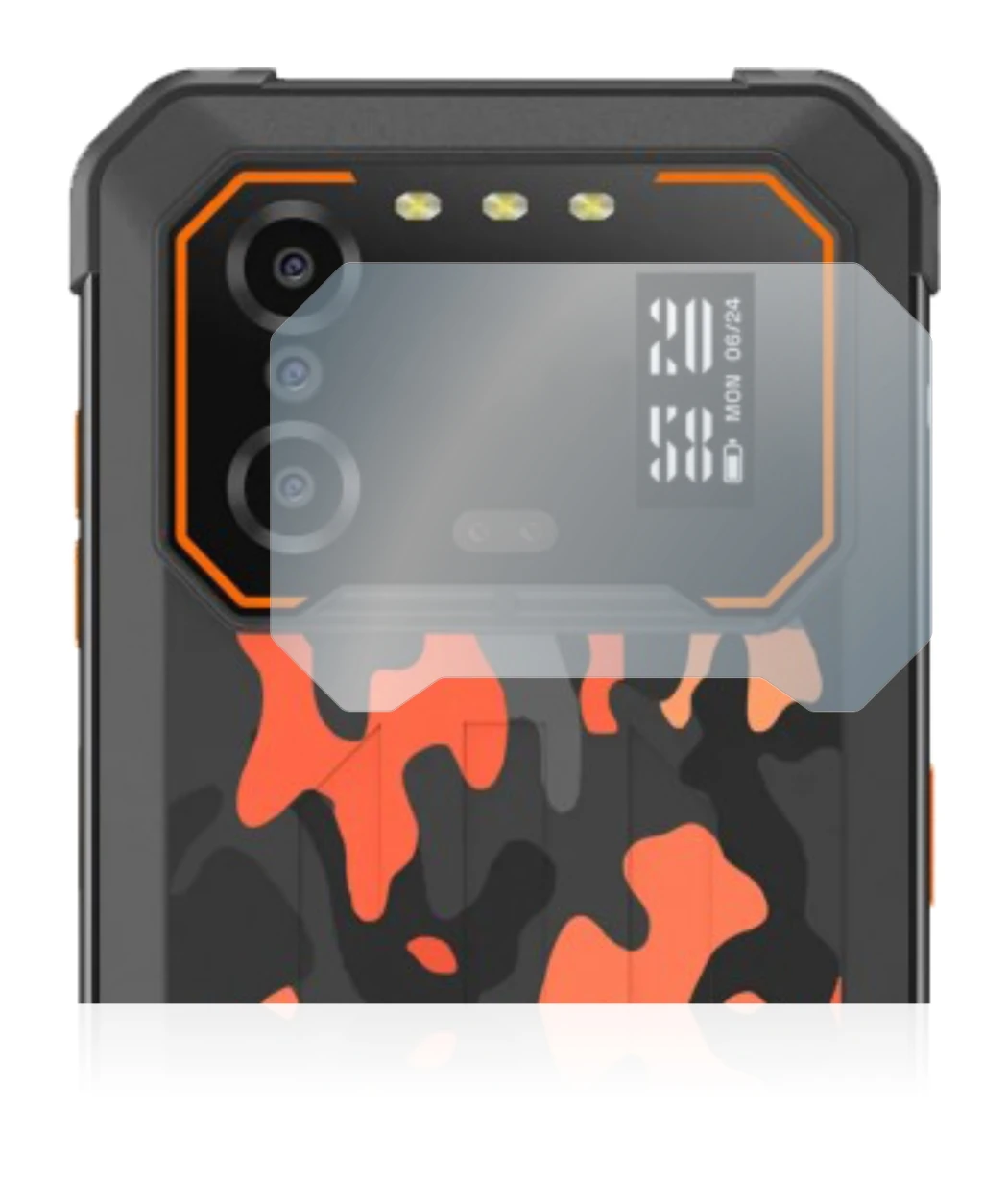 Image of the device iiiF150 B1 Pro (ONLY Camera Lens) with a wide variety of screen protectors.