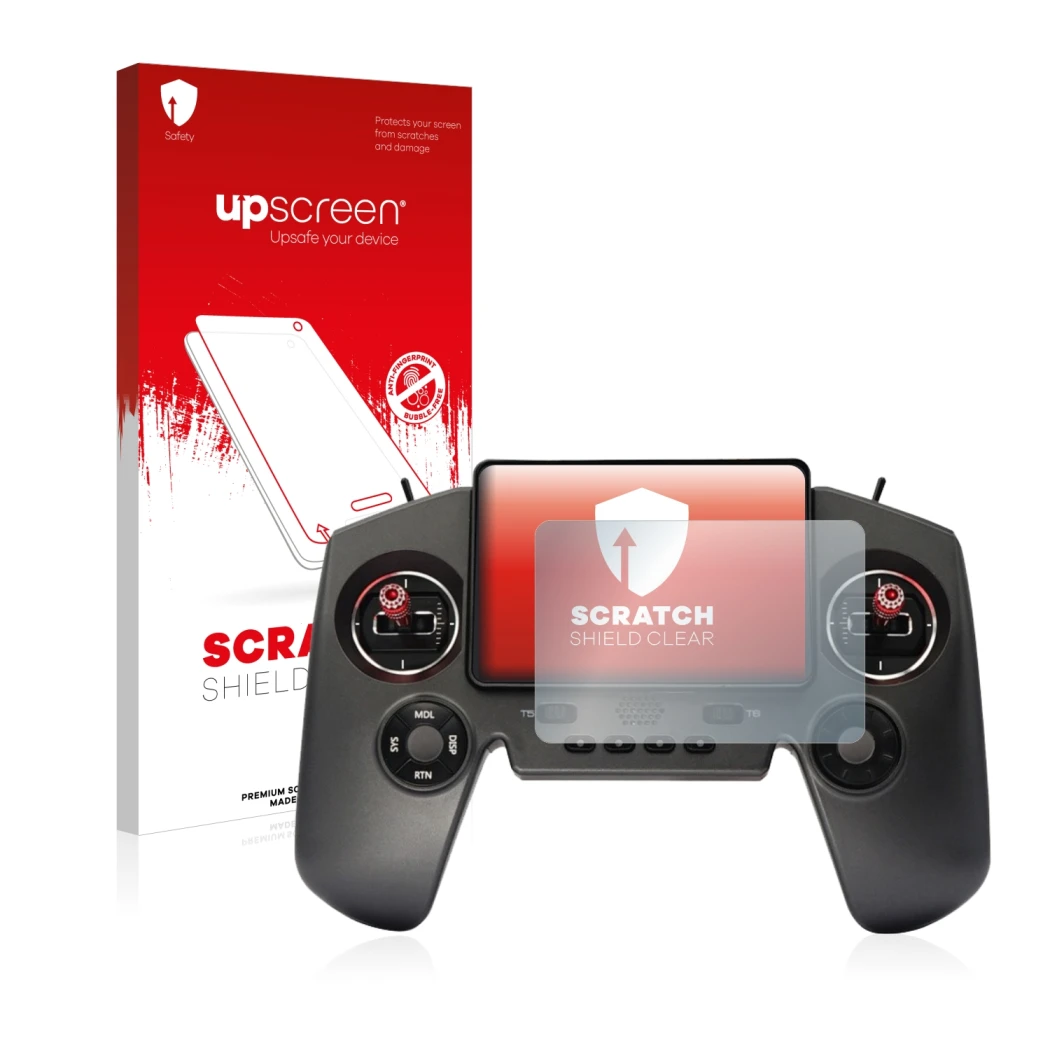 Front side of a product packaging with the brand logo upscreen. Next to it is the device FrSky Twin Lite shown with the corres