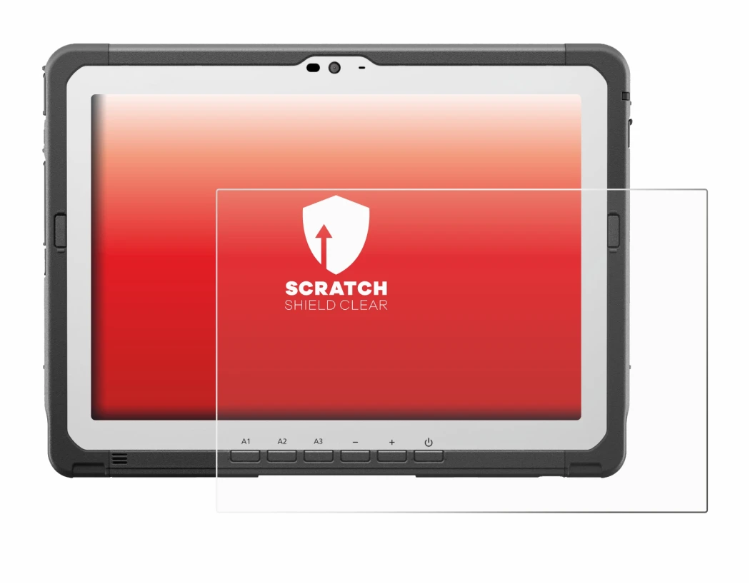 Image of the device Panasonic Toughbook FZ-A3 with a wide variety of screen protectors.