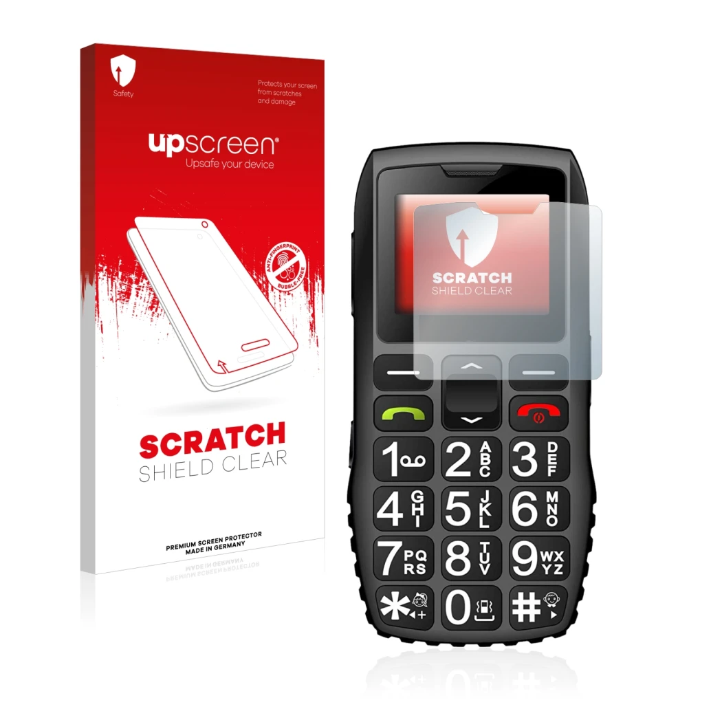Front side of a product packaging with the brand logo upscreen. Next to it is the device artfone C1 + shown with the correspon