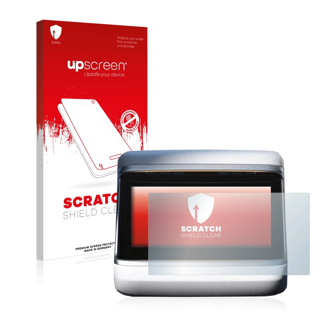 Front side of a product packaging with the brand logo upscreen. Next to it is the device Tesla Model S Plaid 2023 (Back displa