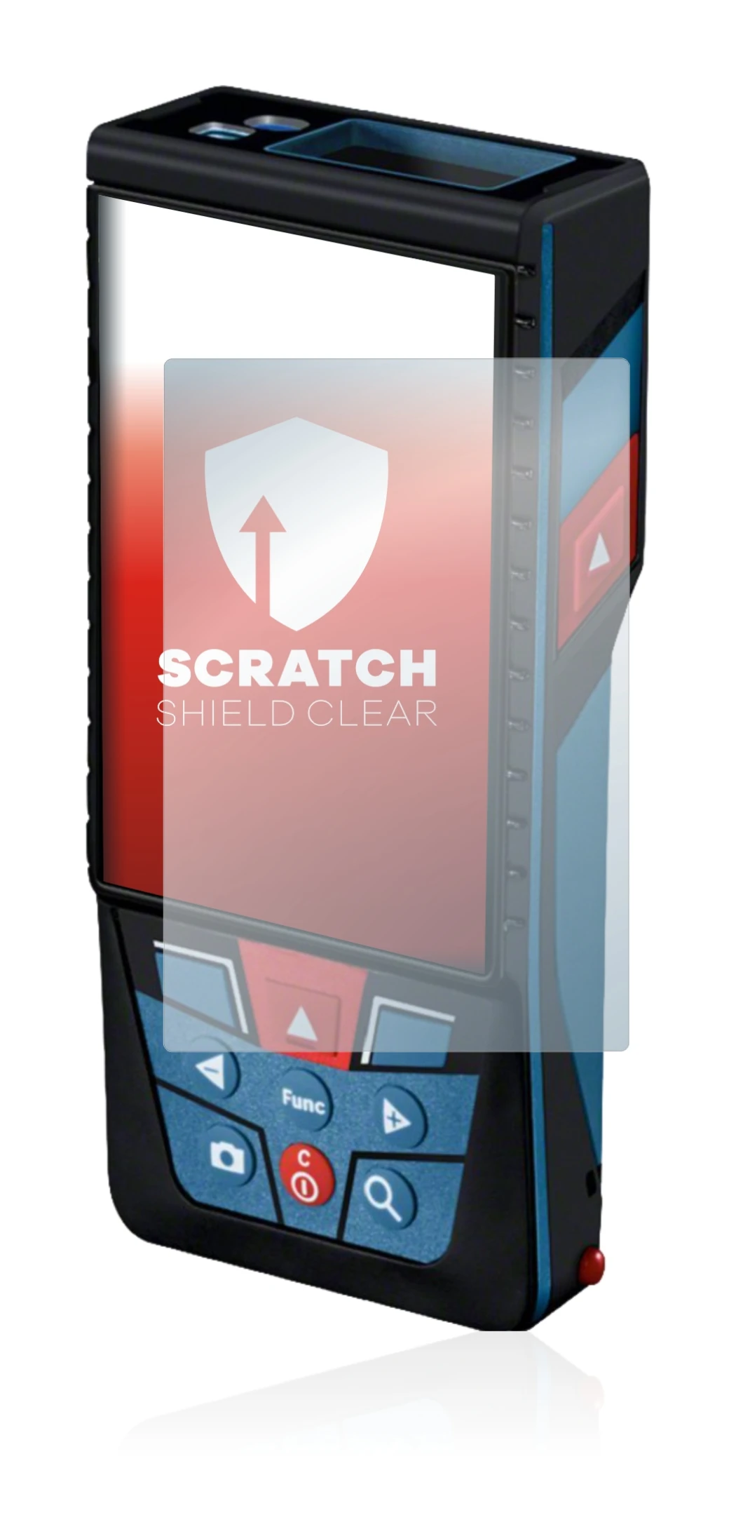 Image of the device Bosch GLM 150-27c with a wide variety of screen protectors.