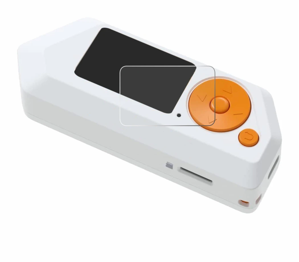 Image of the device Flipper Zero FZ.1 with a wide variety of screen protectors.