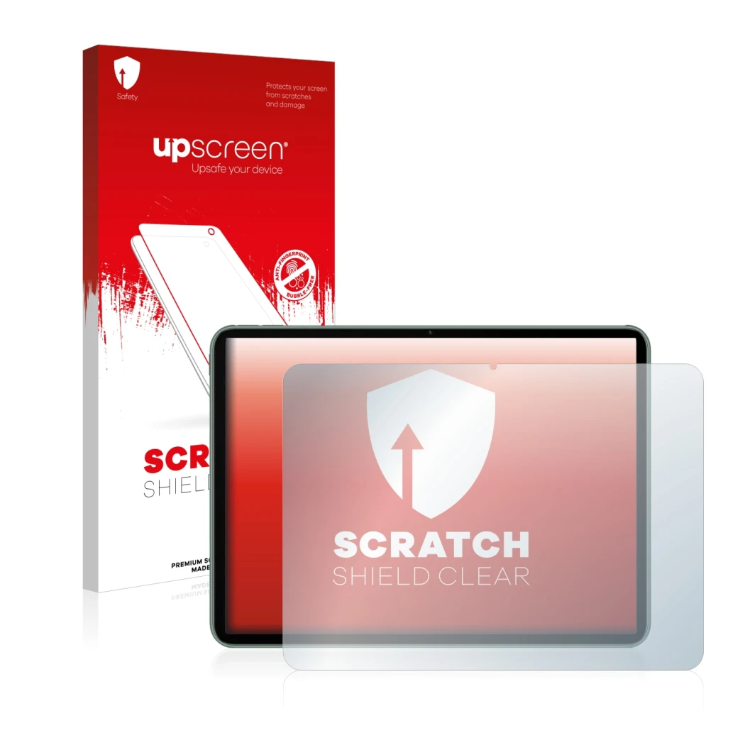 Front side of a product packaging with the brand logo upscreen. Next to it is the device OnePlus Pad shown with the correspond