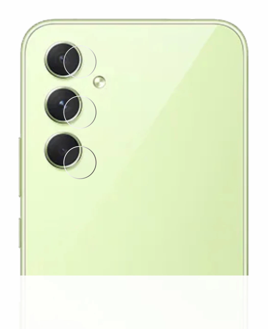 Image of the device Samsung Galaxy A54 5G (ONLY Camera Lens) with a wide variety of screen protectors.