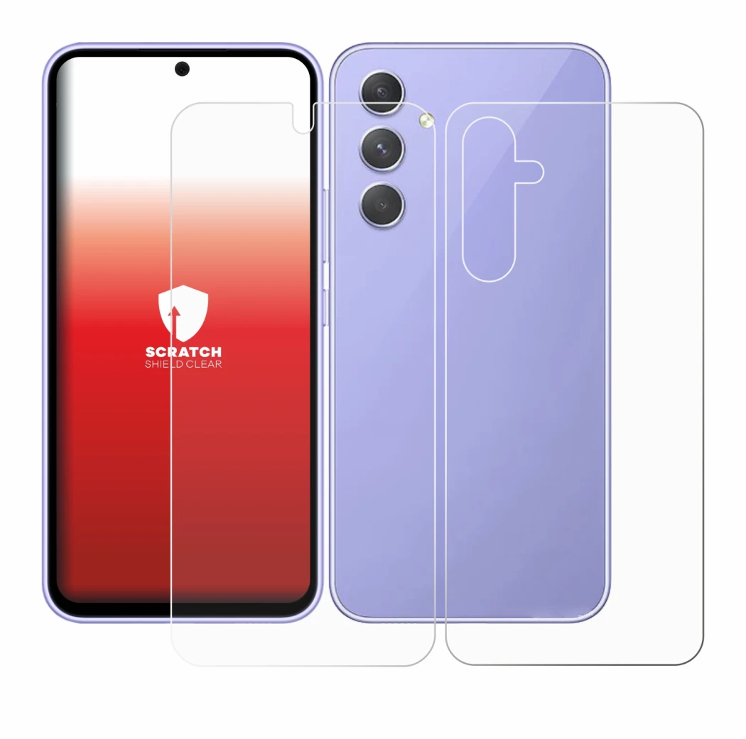 Image of the device Samsung Galaxy A54 5G (Front+Back) with a wide variety of screen protectors.