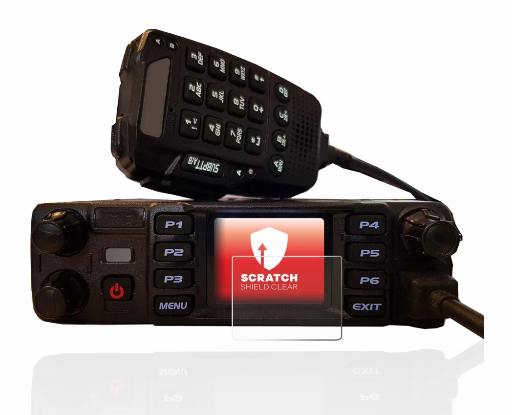 Image of the device AnyTone AT-D578UV plus with a wide variety of screen protectors.