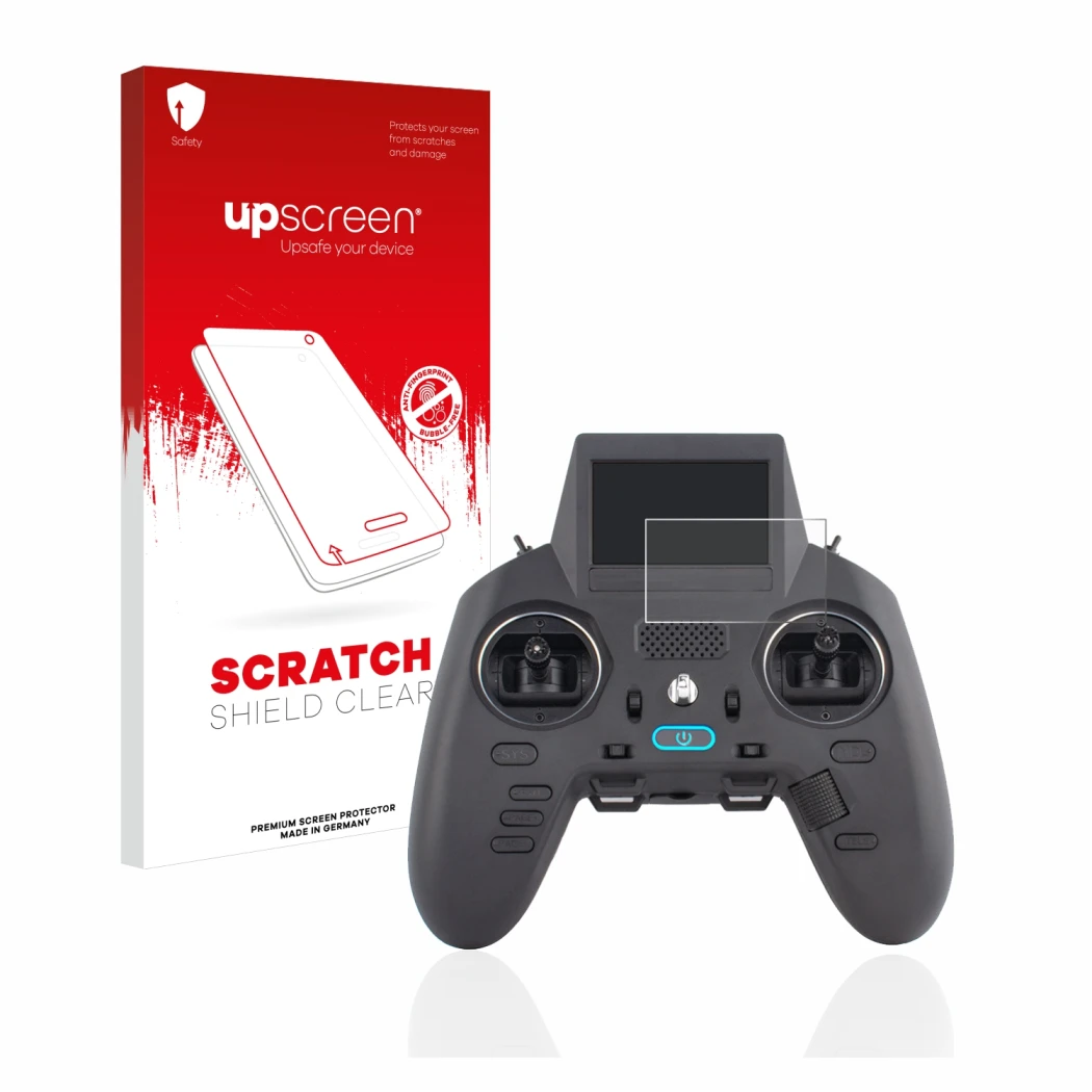 Front side of a product packaging with the brand logo upscreen. Next to it is the device Radiomaster Zorro shown with the corr