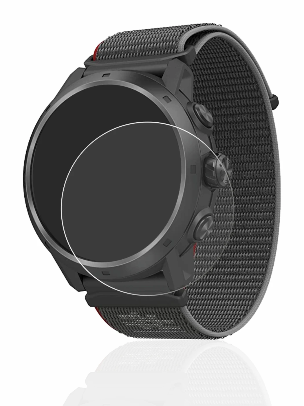 Image of the device Coros Apex 2 Pro with a wide variety of screen protectors.