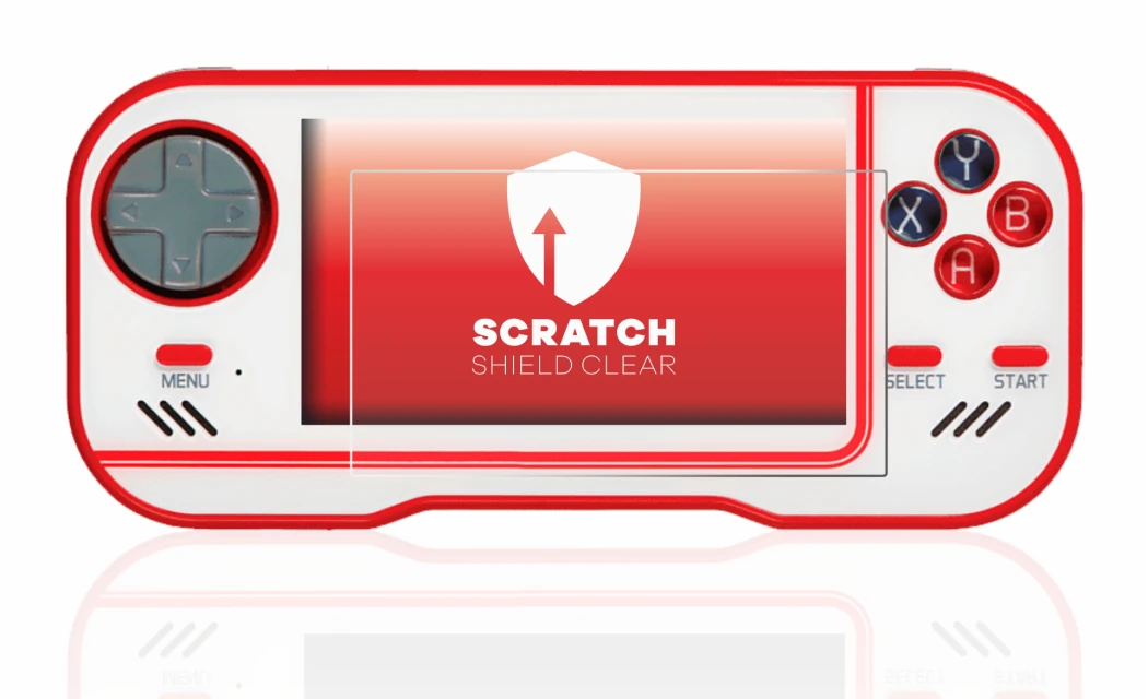 Image of the device Blaze Evercade with a wide variety of screen protectors.
