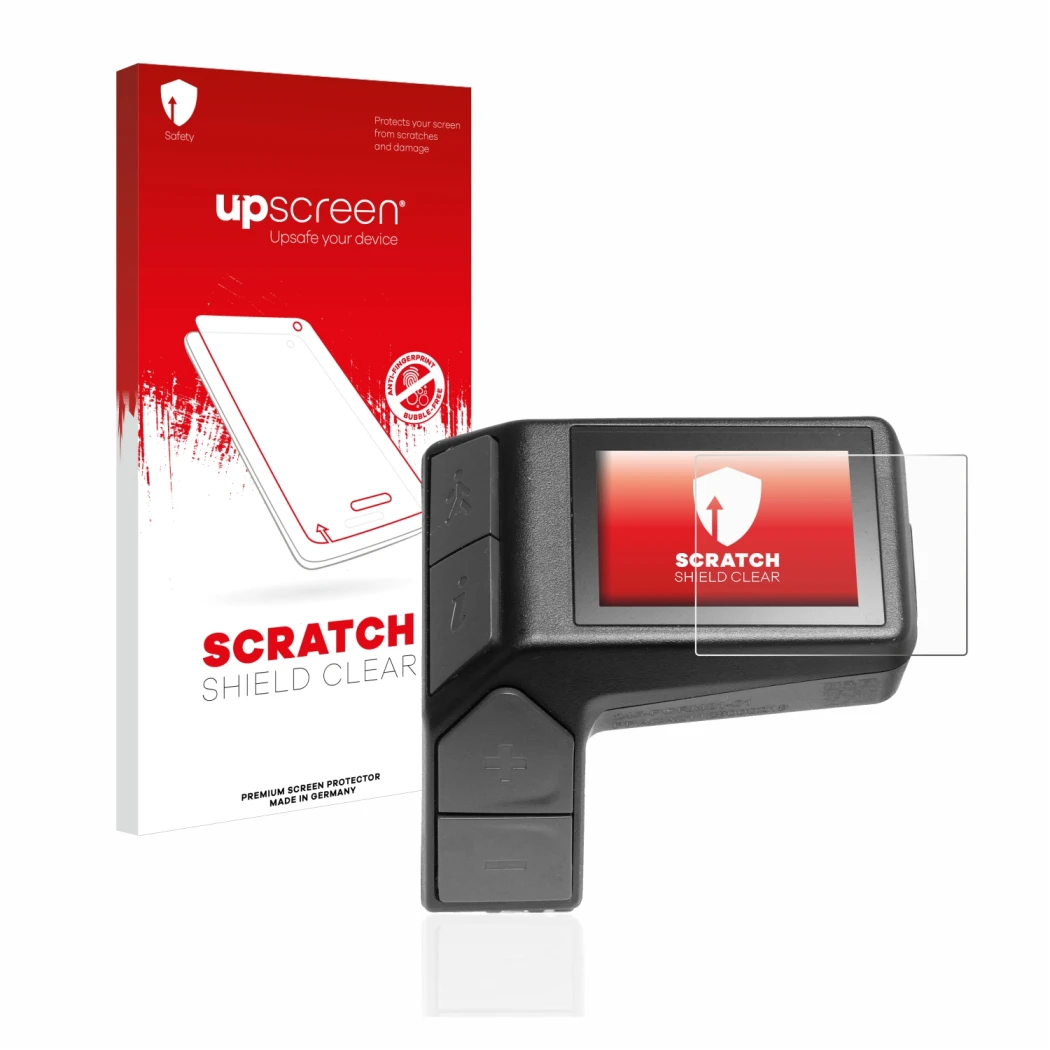 Front side of a product packaging with the brand logo upscreen. Next to it is the device Giant Ridecontrol Dash 2 in 1 shown w