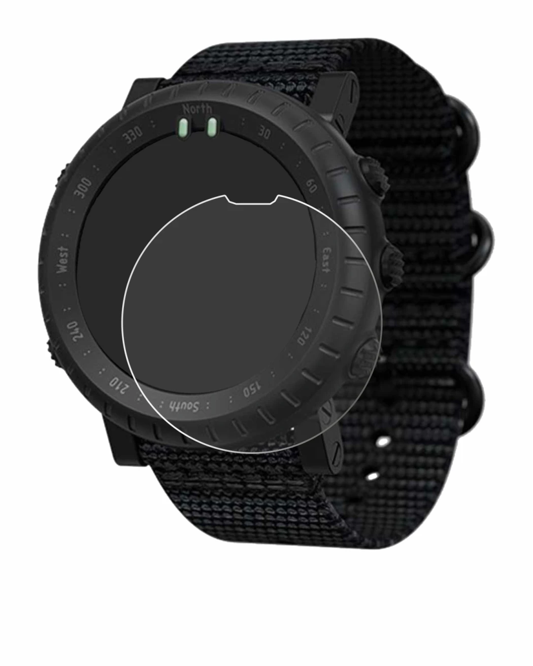 Image of the device Suunto Core Alpha with a wide variety of screen protectors.