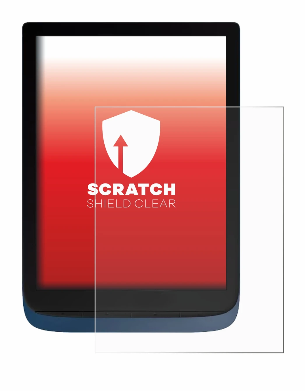 Image of the device Vivlio InkPad 3 with a wide variety of screen protectors.