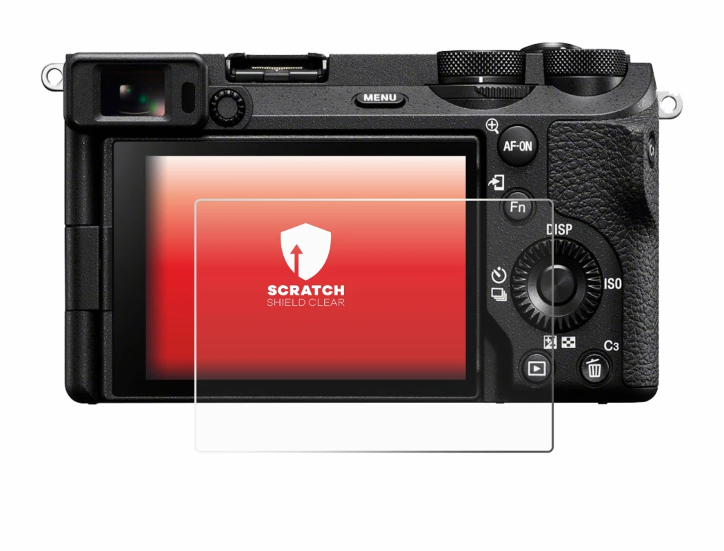 Image of the device Sony Alpha 6700 with a wide variety of screen protectors.