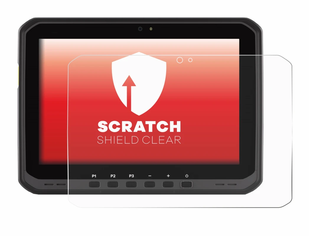 Image of the device Zebra ET65 with a wide variety of screen protectors.